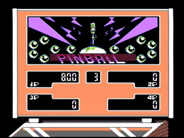 Rock 'n Ball (NES) screenshot: Backdrop for regular pinball