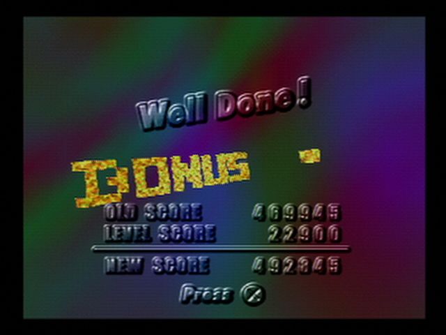 Roll Away (PlayStation) screenshot: The Bonus Bonus Level