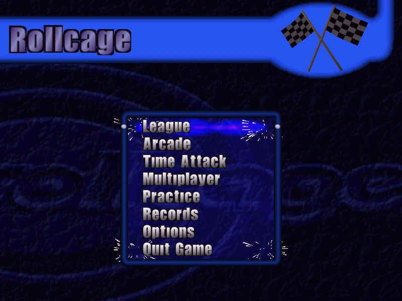 Rollcage (Windows) screenshot: Main menu