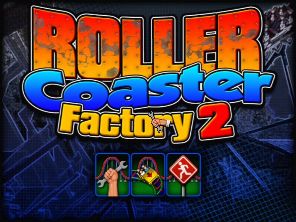 Roller Coaster Factory 2 (Windows) screenshot: Main menu