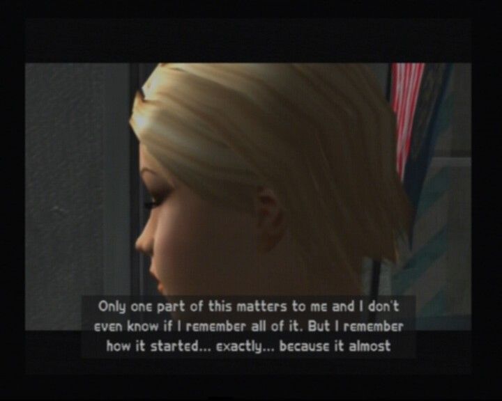 Rogue Ops (PlayStation 2) screenshot: Opening movie tells how Nikki got this job, and why