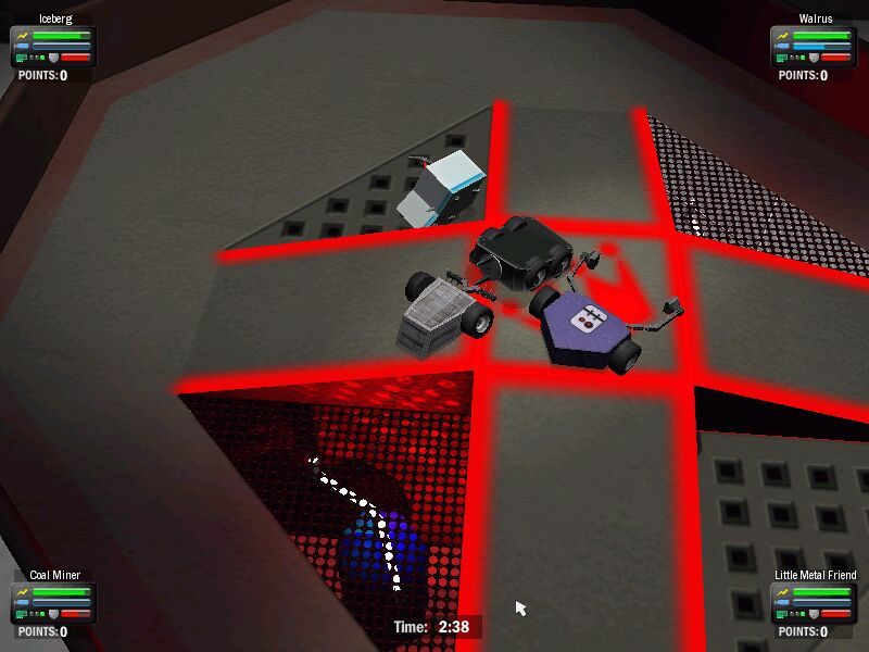 Robot Arena: Design & Destroy (Windows) screenshot: King of the hill