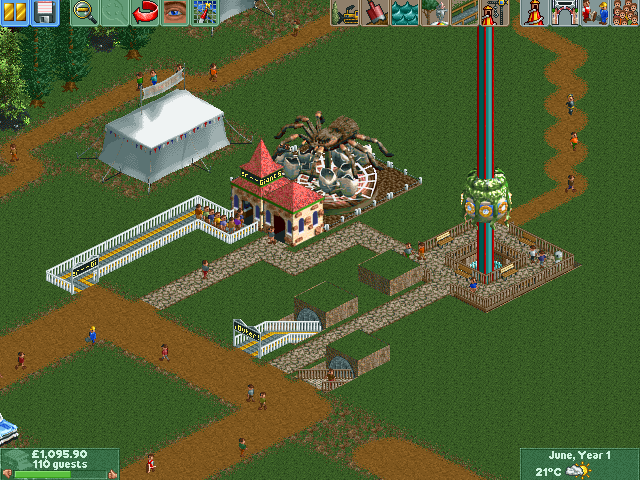 RollerCoaster Tycoon 2: Time Twister (Windows) screenshot: New rides