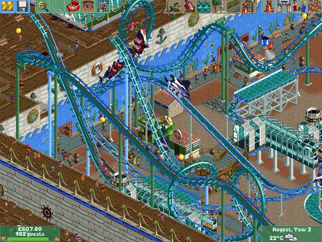 RollerCoaster Tycoon 2: Wacky Worlds (Windows) screenshot: Sea life Centre