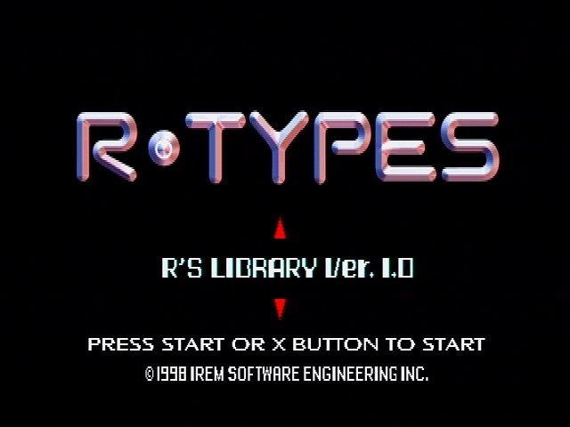 R-Types (PlayStation) screenshot: Main Title Screen