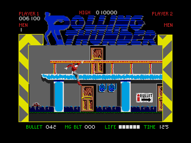 Rolling Thunder (Amiga) screenshot: jump up