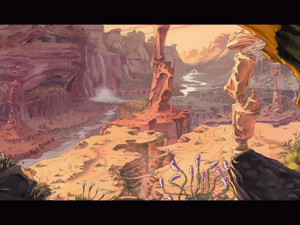 Runaway: A Road Adventure (Windows) screenshot: Picturesque views in the Hopi Canyon