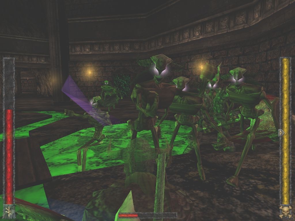 Rune (Windows) screenshot: Battling the menacing Sark spawned from Loki's blood