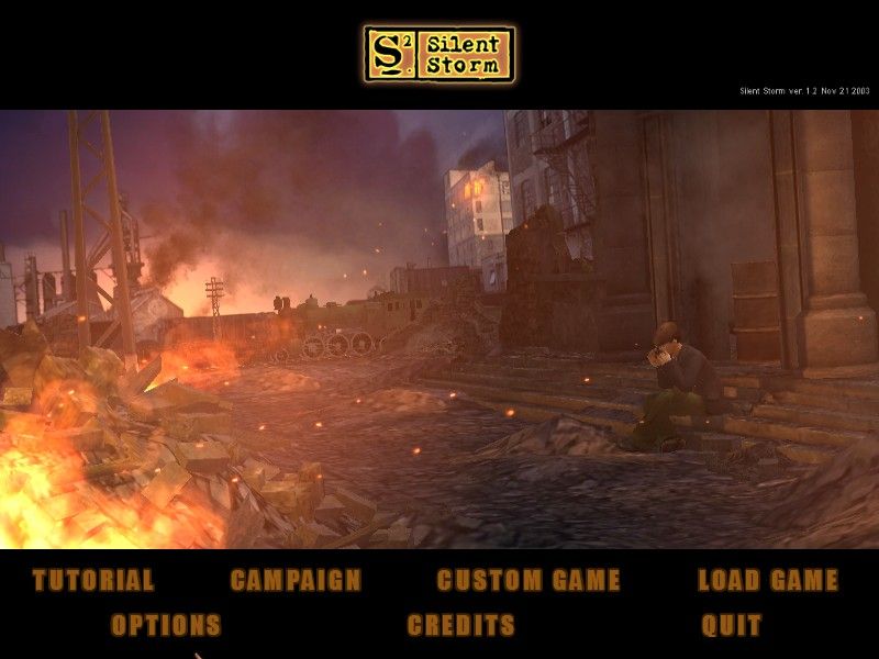 S2: Silent Storm (Windows) screenshot: The main menu.