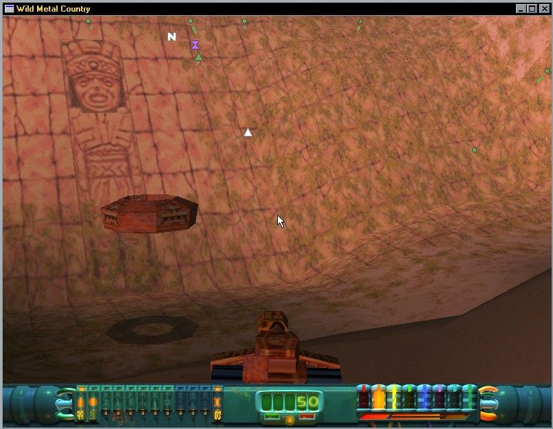 Wild Metal Country (Windows) screenshot: A hovering store (window mode).