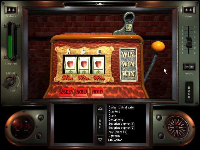 Safecracker (Windows) screenshot: Room 55 - Slot-machine