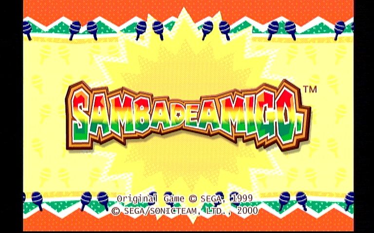 Samba De Amigo (Dreamcast) screenshot: Title Screen