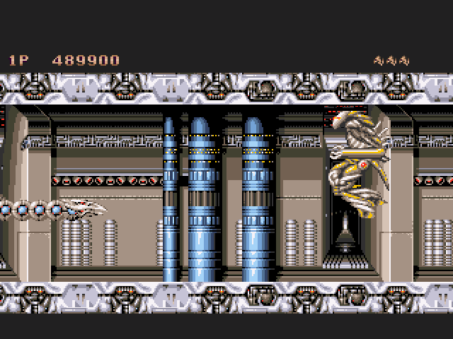 Saint Dragon (Amiga) screenshot: Third boss