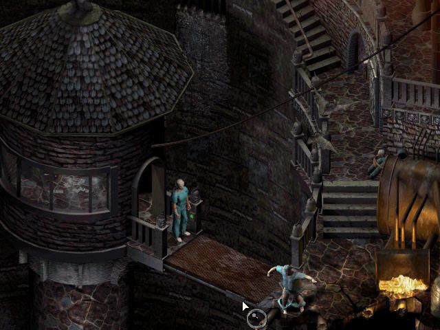 Sanitarium (Windows) screenshot: Inside a tower, still in the first (introductory) chapter