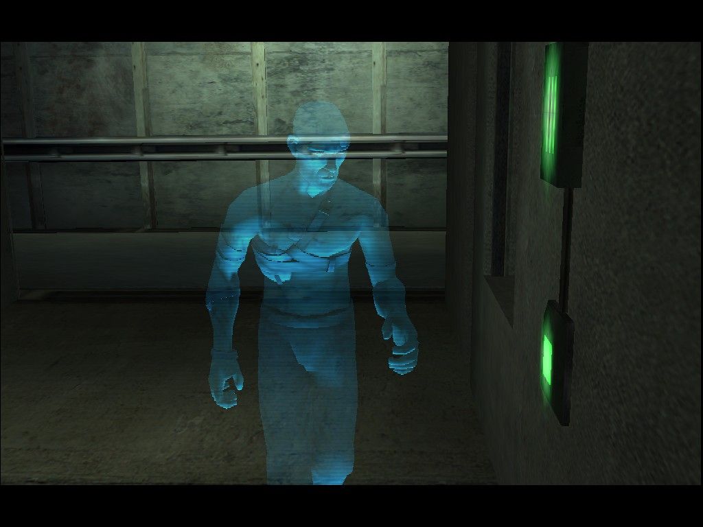 Second Sight (Windows) screenshot: John can use projection to pass through deadly traps and set them off safely