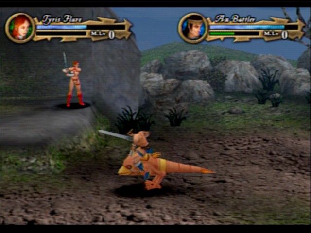 Sega Ages 2500: Vol.5 - Golden Axe (PlayStation 2) screenshot: Acquiring a peculiar friend to say the least