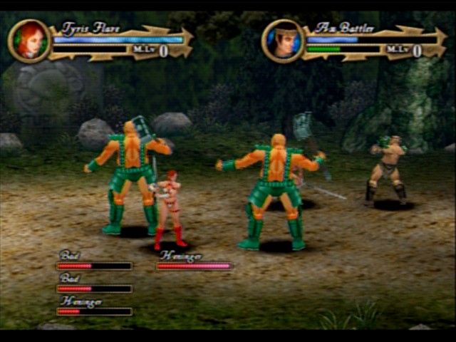 Sega Ages 2500: Vol.5 - Golden Axe (PlayStation 2) screenshot: Big guys with big hammers, how hard can that be