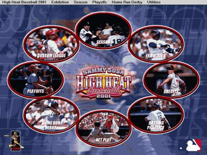 Sammy Sosa High Heat Baseball 2001 (Windows) screenshot: Main Menu