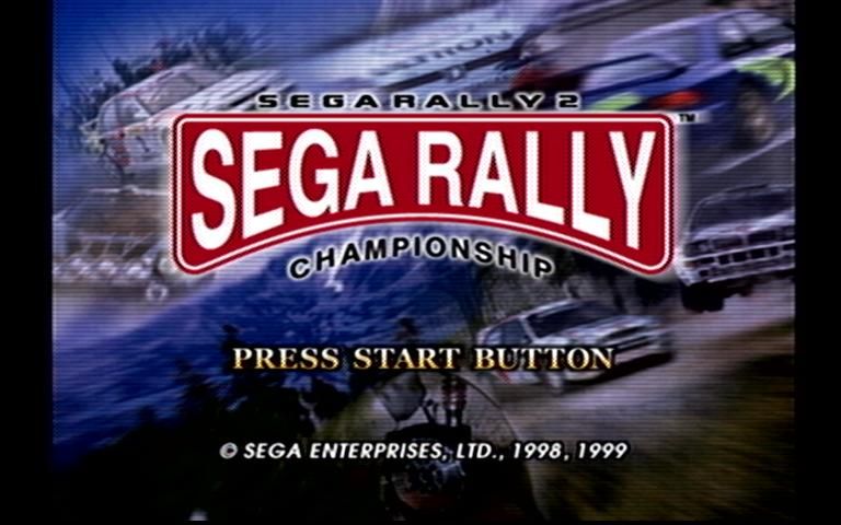 SEGA Rally 2 Championship (Dreamcast) screenshot: Title Screen