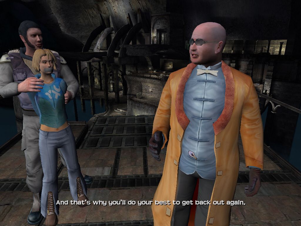 Sentinel: Descendants in Time (Windows) screenshot: They have kidnapped Carrie, your sister!
