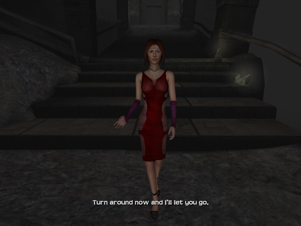 Sentinel: Descendants in Time (Windows) screenshot: Your first meeting with Dormeuse.