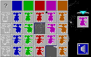 Bambinours: Shapes and Colors (DOS) screenshot: Only two to go
