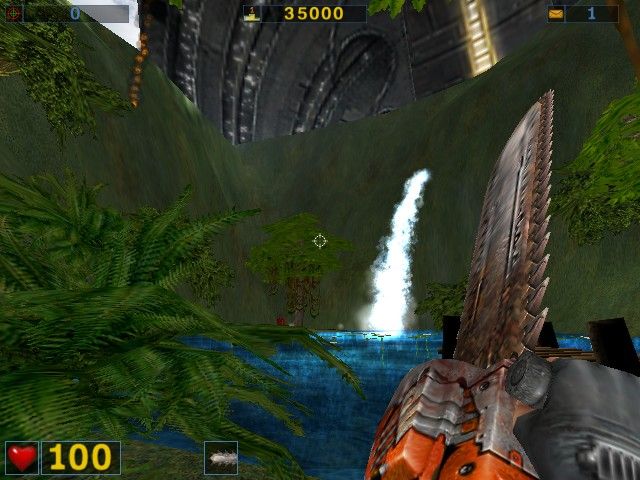 Serious Sam: The Second Encounter (Windows) screenshot: Chainsaw :)