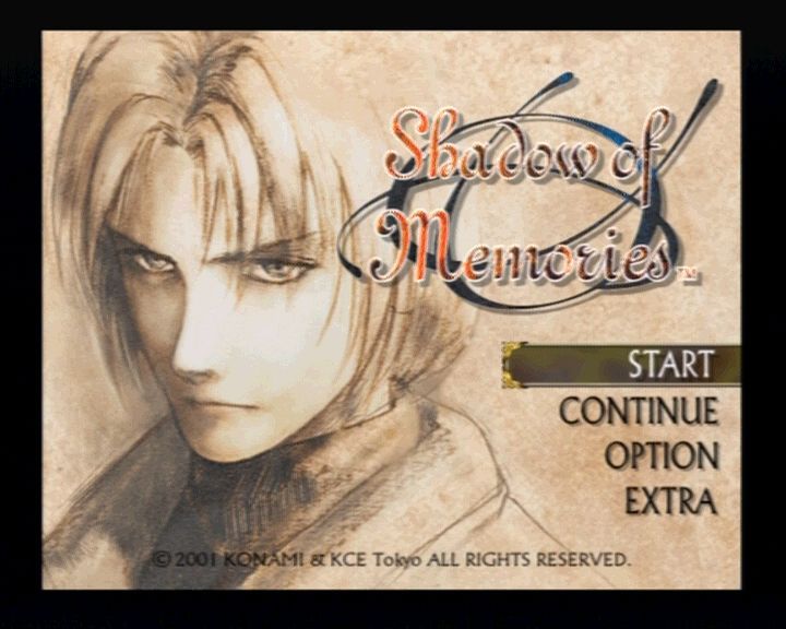 Shadow of Destiny (PlayStation 2) screenshot: Main Menu (EXTRA option appears after finishing the game once)