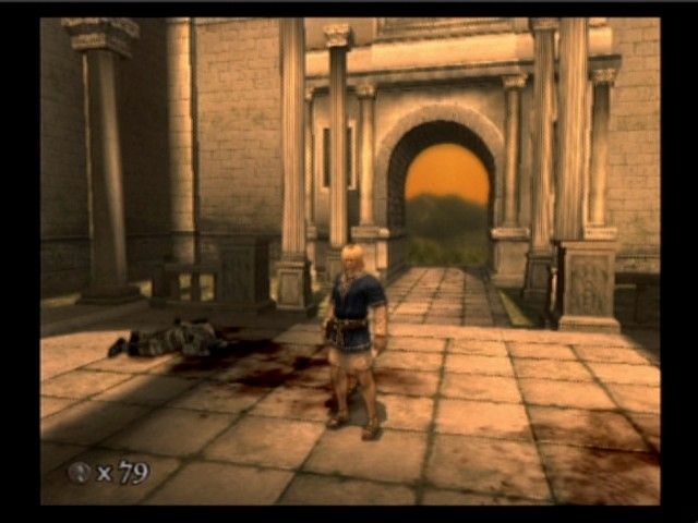 Shadow of Rome (PlayStation 2) screenshot: What a bloodshed... who could've done this?