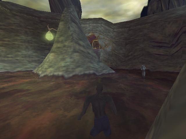 Shadow Man (Windows) screenshot: Arriving at the Land of the Dead