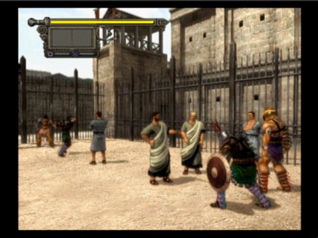 Shadow of Rome (PlayStation 2) screenshot: At the training grounds