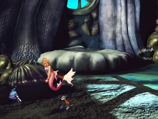 Shengnü zhi Ge: Heroine Anthem - The Elect of Wassernixe (Windows) screenshot: Edda and Bedin find something that can be picked up