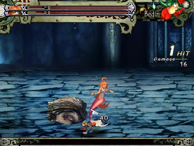 Shengnü zhi Ge: Heroine Anthem - The Elect of Wassernixe (Windows) screenshot: Battle: enemy attacks