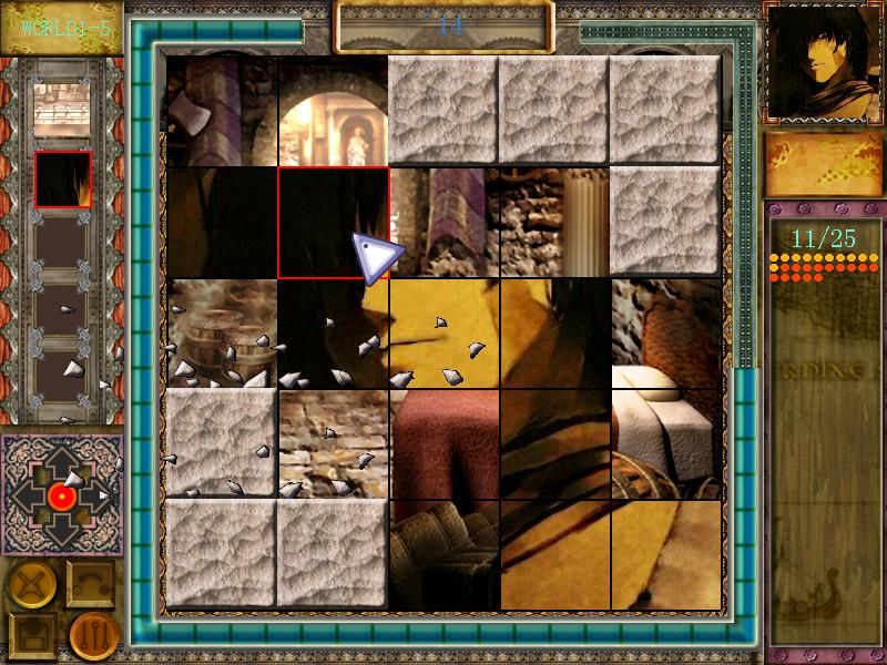 Shengnü zhi Ge - Heroine Anthem XP (Windows) screenshot: Break those grey tiles!