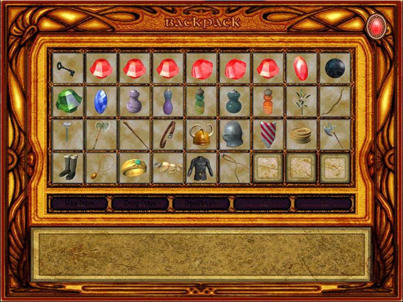 Shattered Light (Windows) screenshot: Viewing your Inventory
