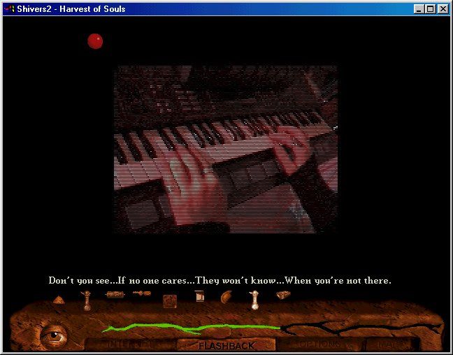 Shivers Two: Harvest of Souls (Windows 3.x) screenshot: The music clips hold clues to solving the puzzles