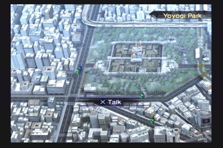 Shin Megami Tensei: Nocturne (PlayStation 2) screenshot: Map of Tokyo