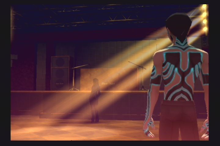Shin Megami Tensei: Nocturne (PlayStation 2) screenshot: Chiaki at the Disco Inferno