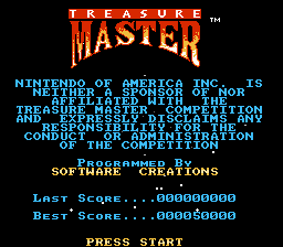 Screenshot of Treasure Master (NES, 1991) - MobyGames