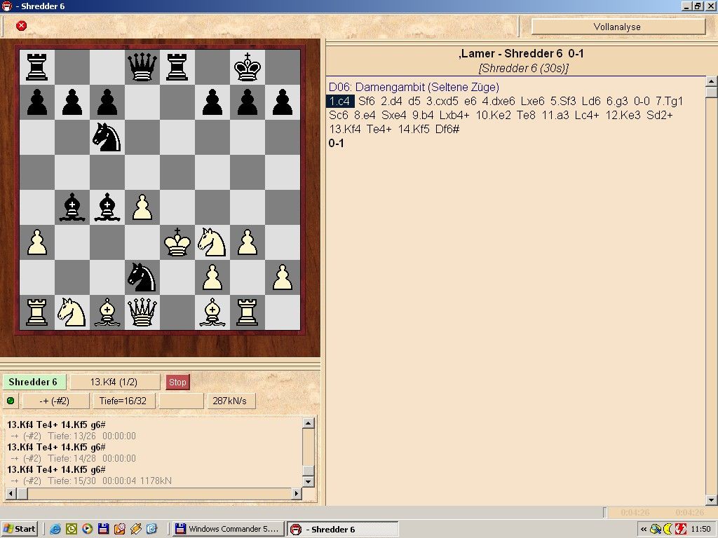 Shredder 6 (Windows) screenshot: Full game analysis