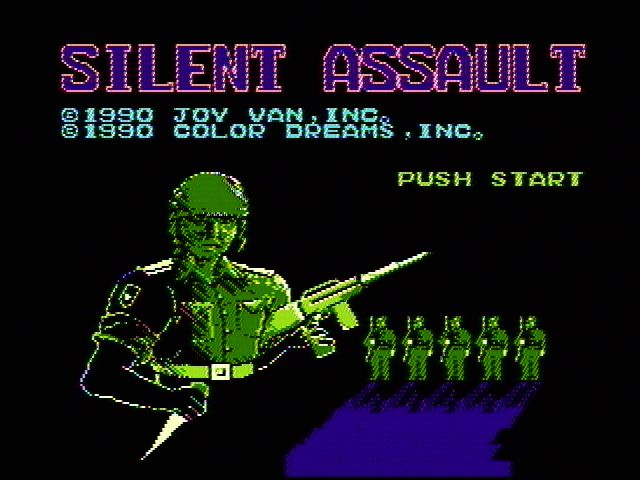 Silent Assault (NES) screenshot: Title Screen