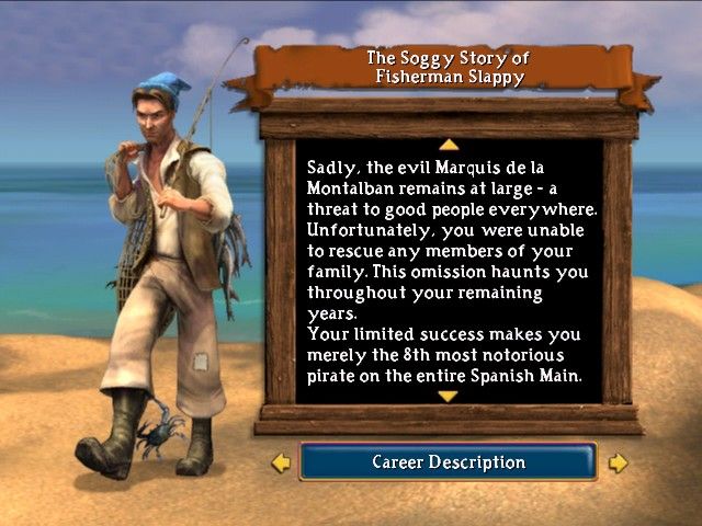 Sid Meier's Pirates!: Live the Life (Xbox) screenshot: Not all pirating careers end with a bang.