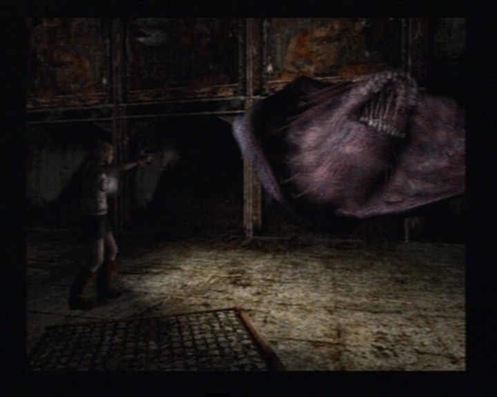 Silent Hill 3 (PlayStation 2) screenshot: Your first boss fight will be with a familiar creature from the originator of the series.