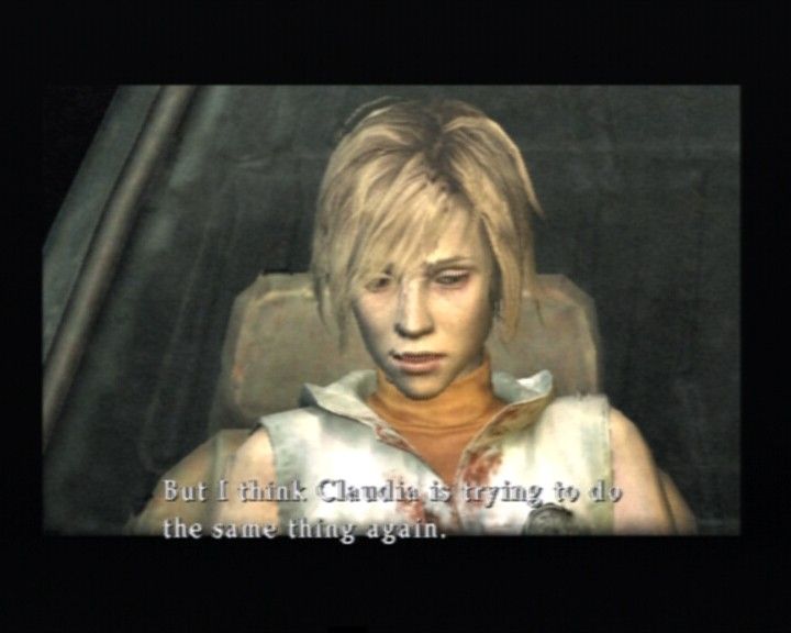 Silent Hill 3 (PlayStation 2) screenshot: Driving towards the Silent Hill. Rain effects on a car are nicely done.