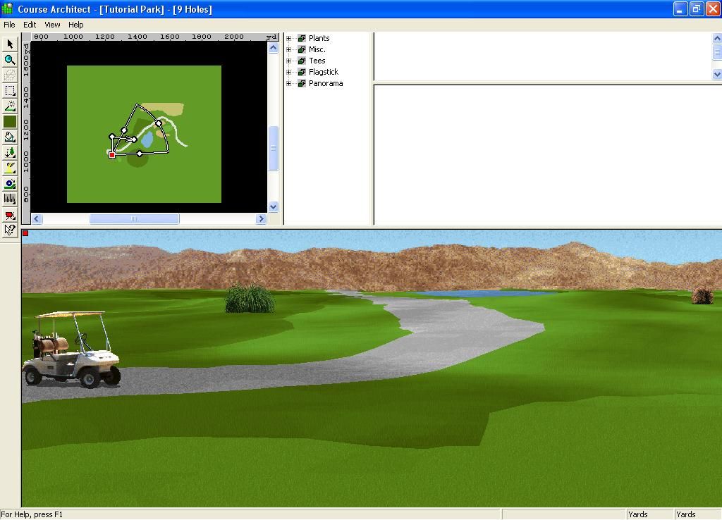 SimGolf (Windows) screenshot: Course Architect Editor