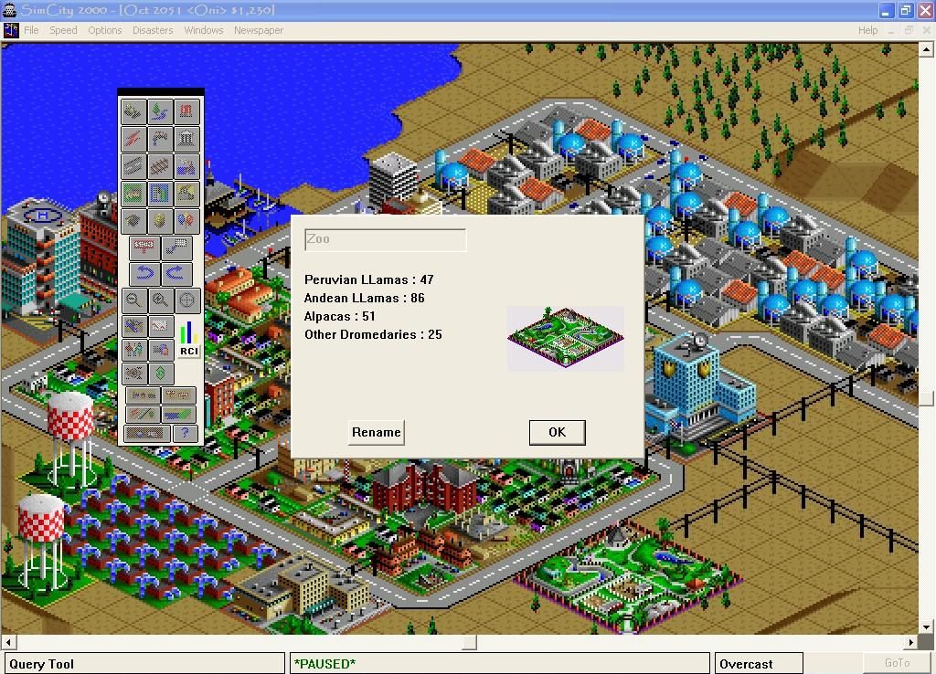 SimCity 2000: CD Collection (Windows 3.x) screenshot: Building details