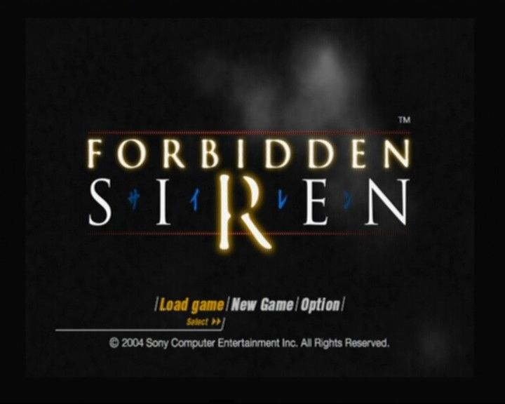 Siren (PlayStation 2) screenshot: Main Title / Main Menu
