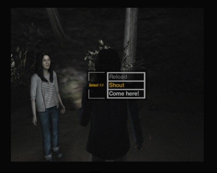 Siren (PlayStation 2) screenshot: Different character may have different commands at his/her disposal