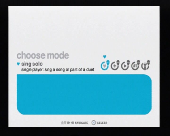 SingStar: Party (PlayStation 2) screenshot: Main Menu