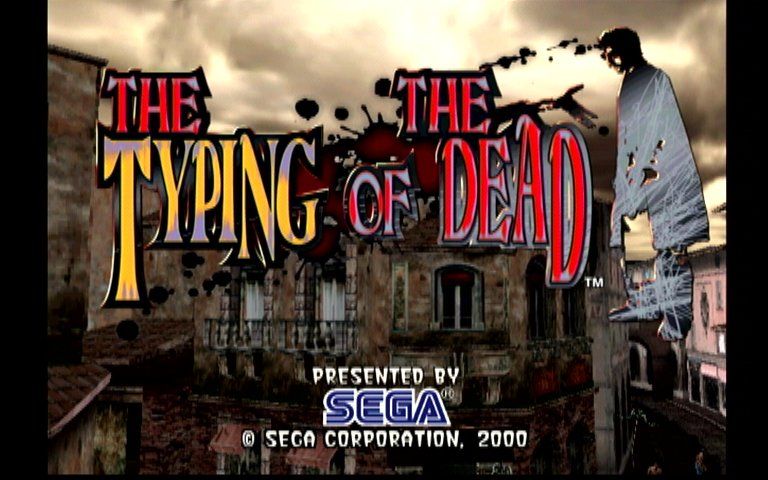 The Typing of the Dead (Dreamcast) screenshot: Title Screen